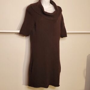 Kinross 100% cashmere 2 pkt truffle brown dress
